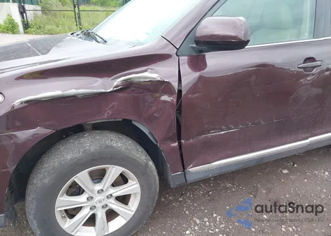 2012 Toyota Highlander Base V6/Se V6 from USA, damaged, VIN 5TDBK3EH5CS152697